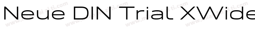 Neue DIN Trial XWide SemiBold字体转换